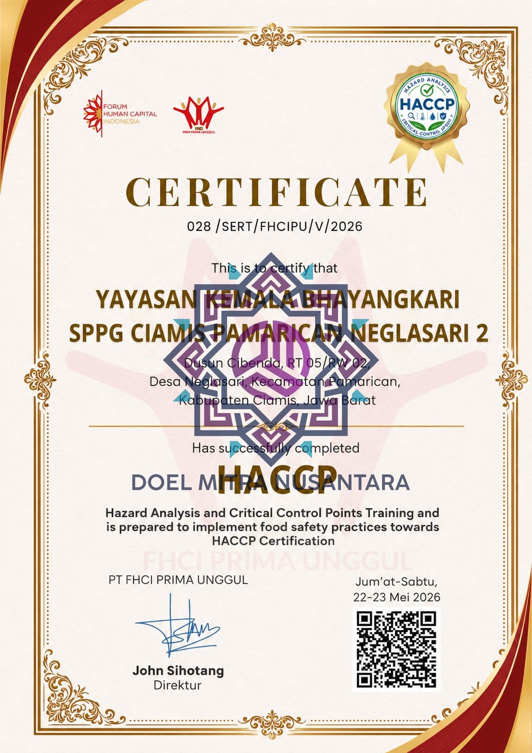 SPPG CIAMIS PAMARICAN NEGLASARI 2